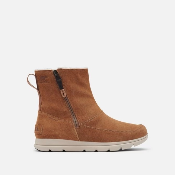 Sorel Shoes - Sorel Explorer Zips Waterproof Suede Winter Boots